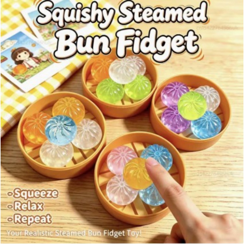 Kids Toys Variety - New Mini Crystal Bun Squeezing Le