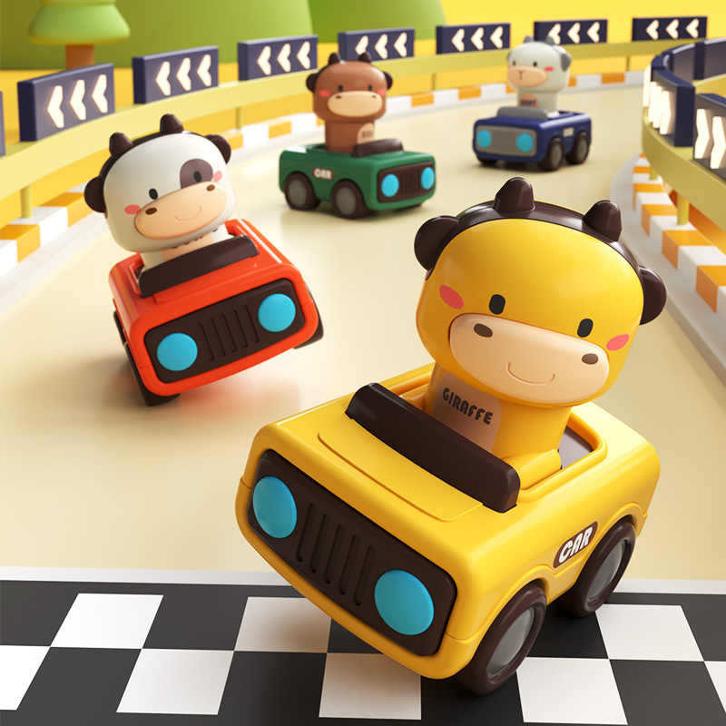 Kids Toys Variety - Animal Push and Go Car Toy,