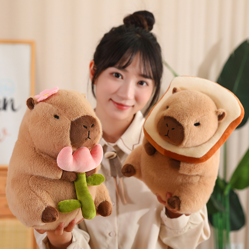 Lotus leaf Capybara Plush Toy  - đánh giá và giá Unicorn Stuffed Toy