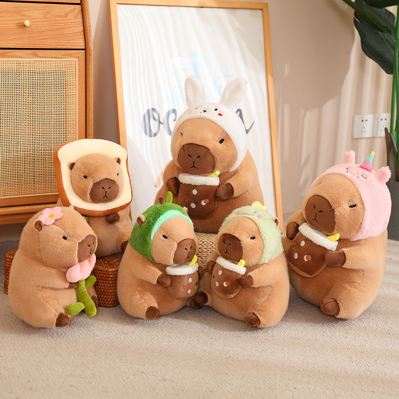 Lotus leaf Capybara Plush Toy  - đánh giá và giá Unicorn Stuffed Toy