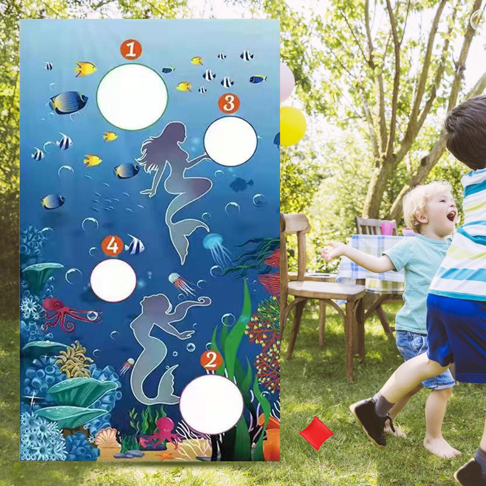 Ocean Theme Sandbag Throw Game - đánh giá và giá Banner Kids Toys