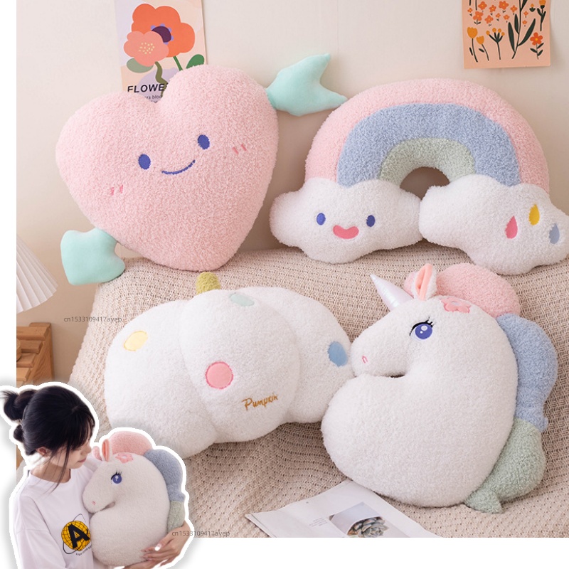 Soft Plush Rainbow Smile Pink  - đánh giá và giá Unicorn Stuffed Toy