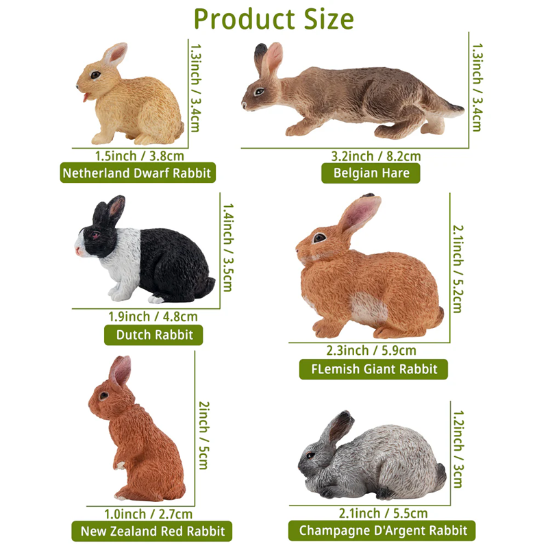12Pcs Simulation Rabbit Farm A - đánh giá và giá Kids Toys Variety