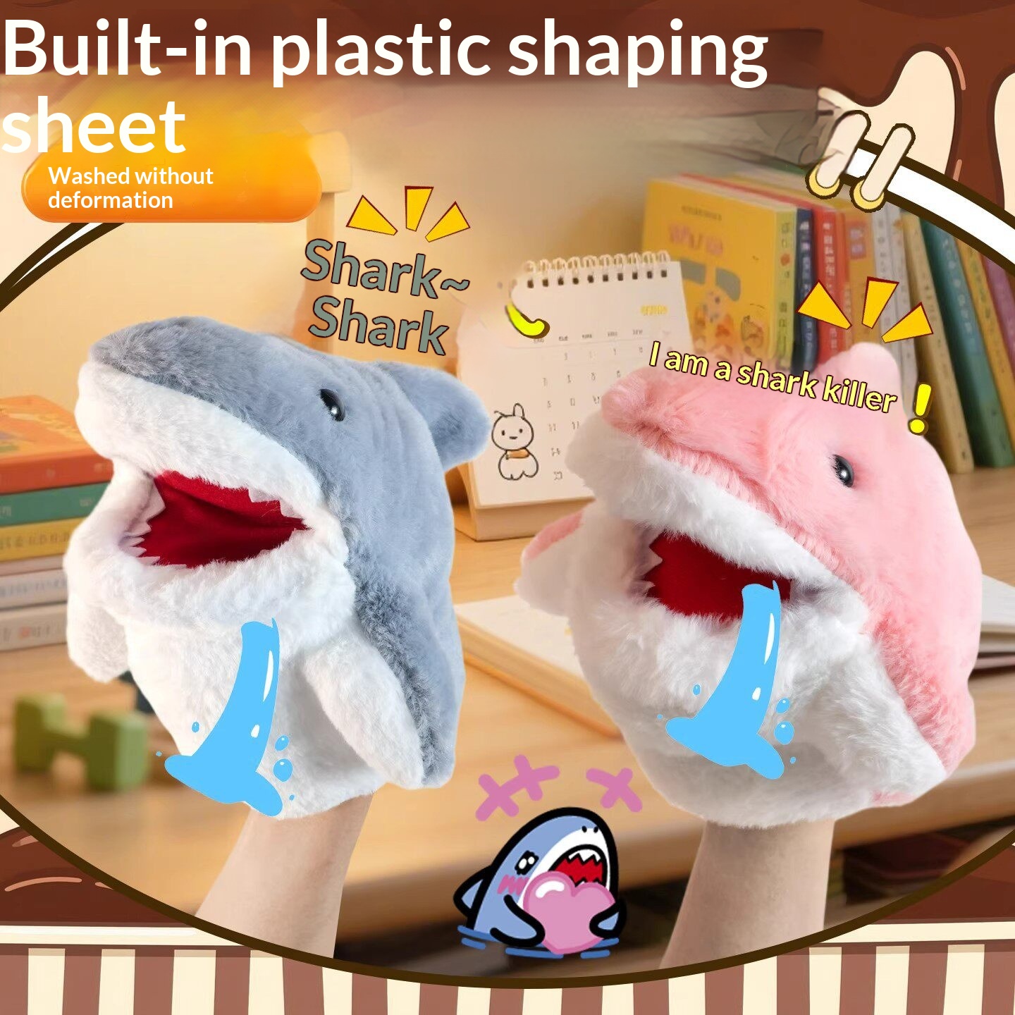 Shark Hand Puppet Plush Shark  - đánh giá và giá Kids Toys Doll
