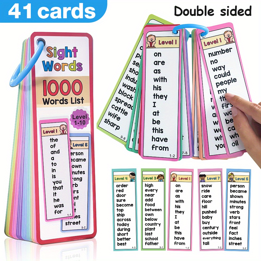 1000 Sight Words Flash Cards f - đánh giá và giá Educational Flash Card