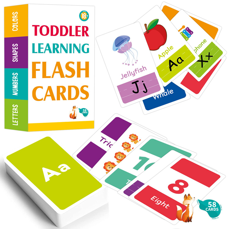 58PCS Flash Cards 26 Alphabet  - đánh giá và giá Educational Flash Card